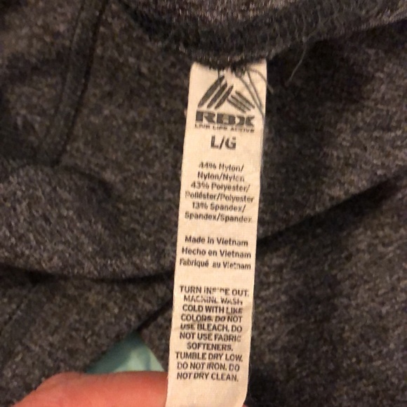 RBX Side Pocket Capri Workout Leggings. Squat Proof. Size L. - Picture 5 of 5